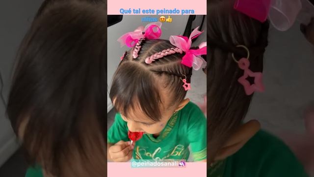 Peinado recogido para niñas / #peinados #trenzas #braids смотреть онлайн