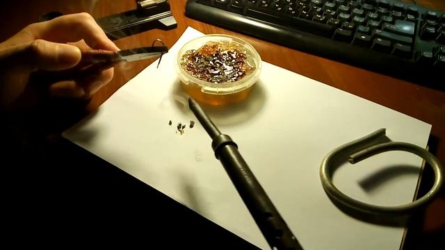 Пайка стали оловом ( припой ПОС-40 ) в канифоли (без кислоты). смотреть онлайн