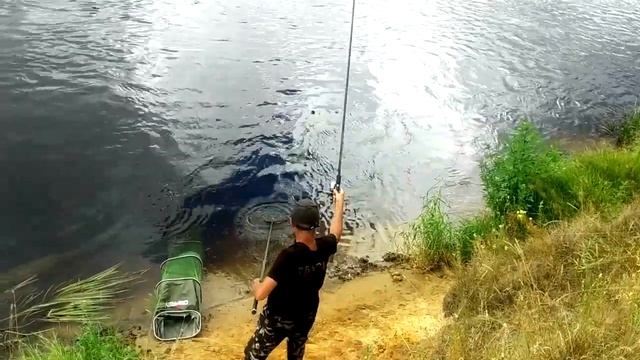 Летняя рыбалка с фидером на реке Березина. Ловля подуста фидером на реке. смотреть онлайн