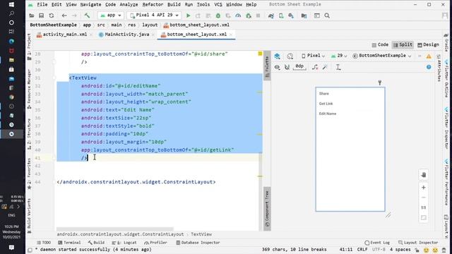 Bottom Sheet in Android Studio. смотреть онлайн