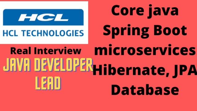HCL java developer lead interview questions and answers|| HCL interview 2022 pattern смотреть онлайн