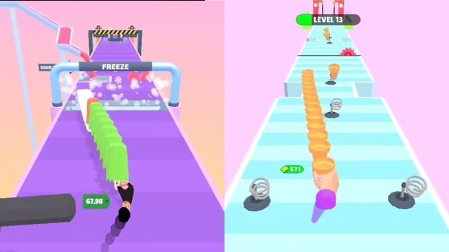 Cool ? - Ice cream Stack Games Runner Gameplay all levels walkthrough in Android,iOS| Popsicle stac смотреть онлайн