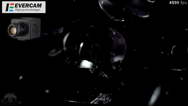 Glass bubble explosion - Slow motion / Взрыв лампы / Скоростная съемка камерой EVERCAM смотреть онлайн