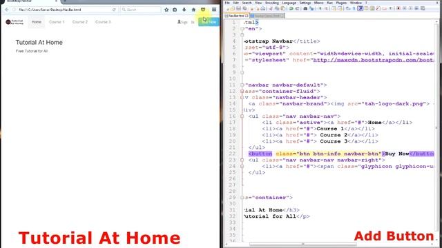 Bootstrap Navbar creation part I смотреть онлайн