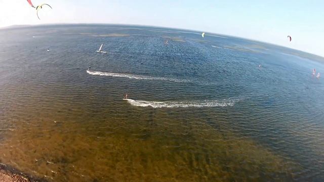 Кайт серфинг в Анапе 2017 Станица Благовещенская Бугазская коса смотреть онлайн