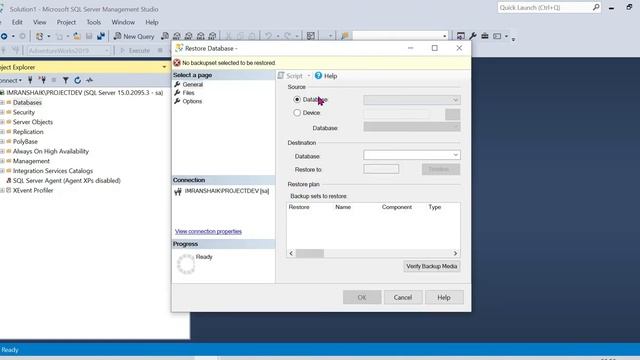 5) How to Restore Adventure Works 2019 Database using SSMS 2019 | Explained in Telugu | смотреть онлайн