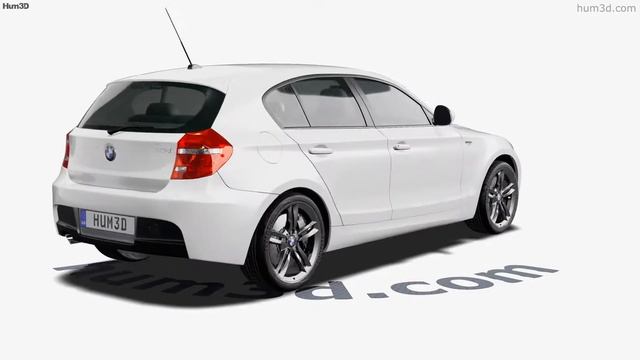 BMW 1 series M-Sport 2009 3D model by Hum3D.com смотреть онлайн