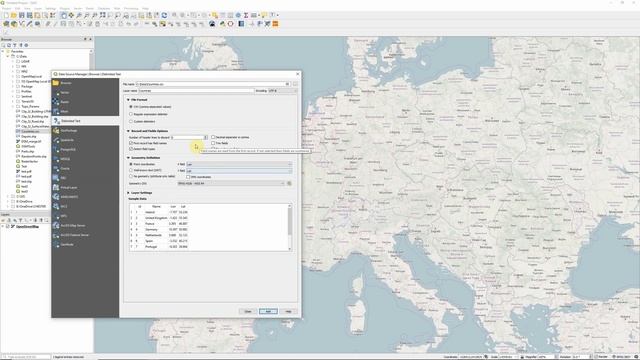 Add points from a CSV file to QGIS 3 (the right way) смотреть онлайн