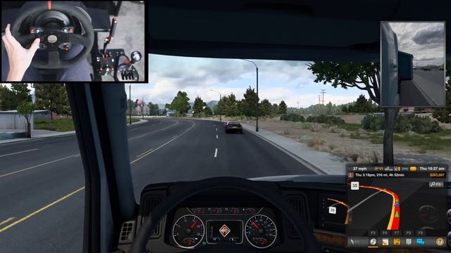 House Delivery from New Mexico to Arizona - American Truck Simulator | Thrustmaster Wheel & Shifter смотреть онлайн
