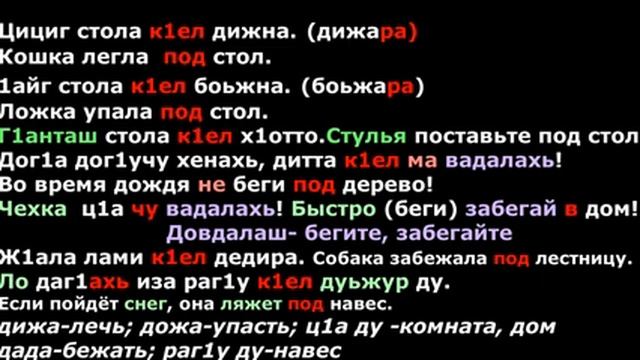 Чеченский за пару минут Дештаьхье - Послеслог. Онлайн изучение чеченского языка смотреть онлайн