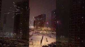 Новогодний салют в Дрожжино Бутово парк 2 Москва 2021