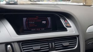 Audi A4 B8 Не працює кнопка відкривання багажника, рішення