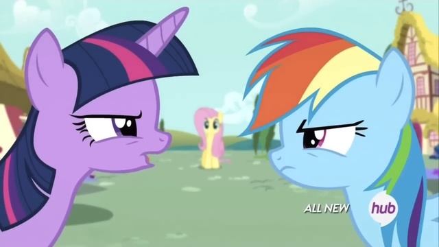Twilight Sparkle And Rainbow Dash Arguing