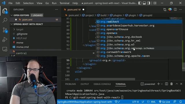 Packaging a React.JS Application into a Java Spring Boot Application смотреть онлайн