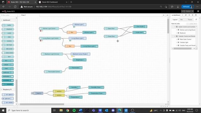 Node Red DashBoard UI смотреть онлайн