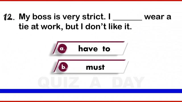 Must Vs Have To Quiz / Differences between Must & Have To / 15 Questions / Explanatory Notes смотреть онлайн