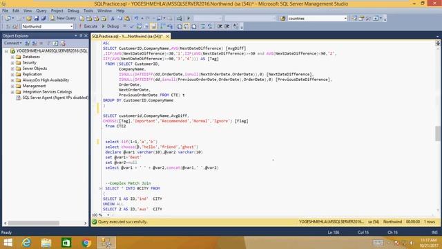 SQL Complex Queries , Query Optimization and Interview Questions SQLServer 2016 смотреть онлайн