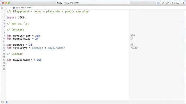 Intro to Coding, Lesson 7.2 - When to use Let & Naming conventions смотреть онлайн