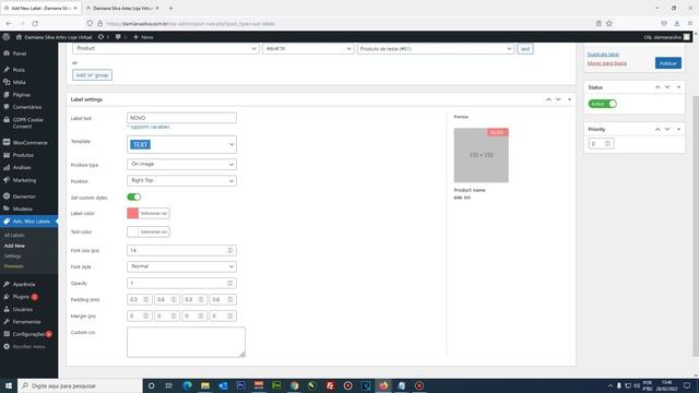 Como colocar tags ou etiquetas de desconto em produtos do Woocommerce Wordpress смотреть онлайн