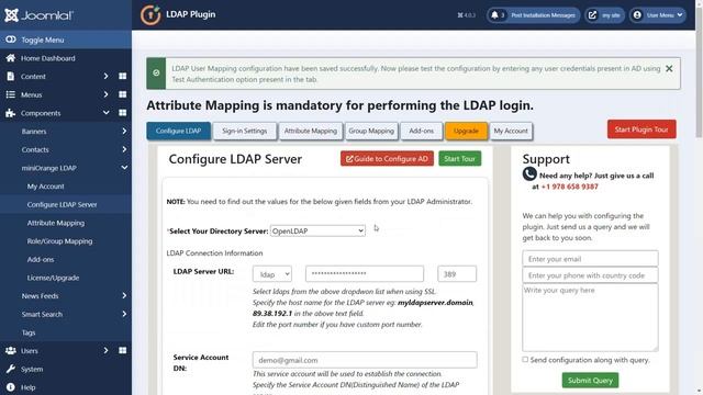 How to connect your LDAP Active Directory to your Joomla website? | Joomla LDAP смотреть онлайн