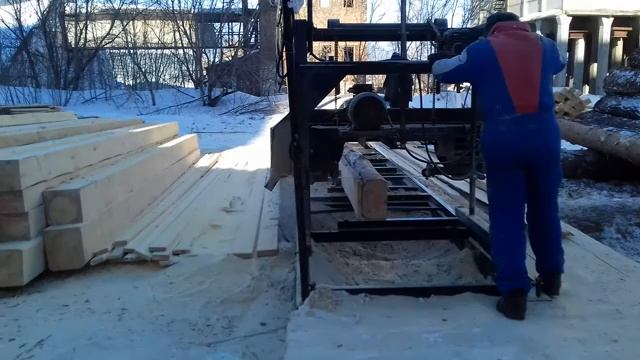 Ленточная пилорама Кедр _ Пилили самый плохой лес _ Тайшет. смотреть онлайн