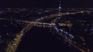 Ночной Петербург с высоты