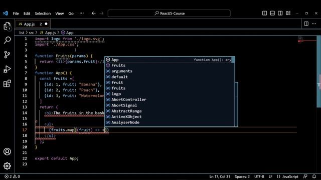 React JS | List | Tutorial #10 смотреть онлайн