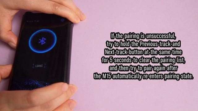 How to enter pairing state in Bluetooth receiving mode on the FiiO M15? смотреть онлайн