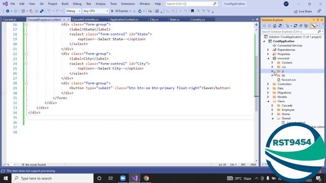 How to Create Cascading Dropdown List | Cascading Dropdown in Hindi .Net Core || #biharideveloper смотреть онлайн