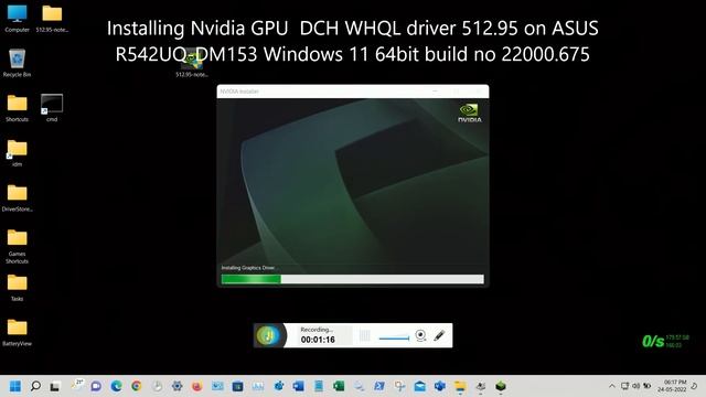 Installed Nvidia DCH driver 512.95 on Windows 11 ASUS R542UQ-DM153 with X542UQ.311 with Microcode D смотреть онлайн
