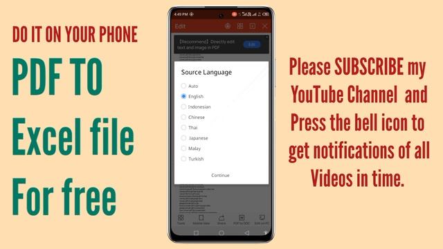 Convert pdf to excel on mobile using WPS Office смотреть онлайн