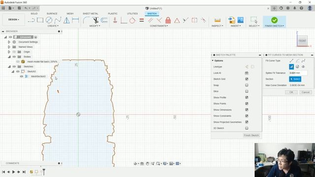 How to create outline from STL or OBJ with fusion 360 смотреть онлайн