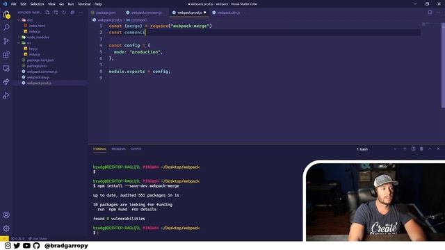 ? webpack production and development environments смотреть онлайн
