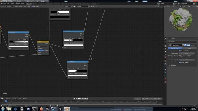 Procedural Nodes (part 33) - Procedural Grass with Rocks in Blender смотреть онлайн