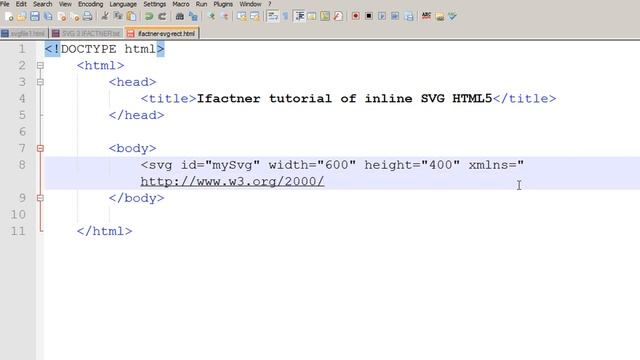 HTML5 SVG element & namespace beginners tutorial 3 смотреть онлайн