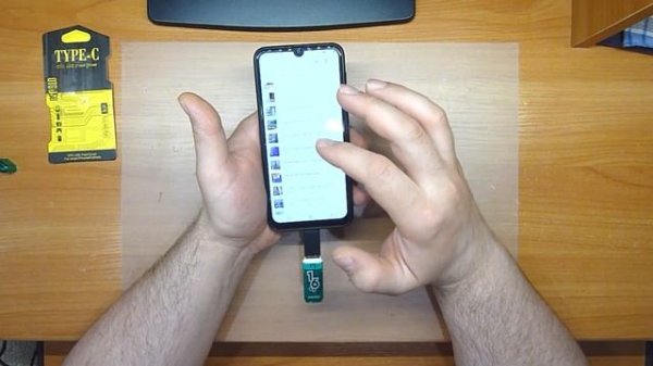 Как подключить USB флешку к телефону TYPE C