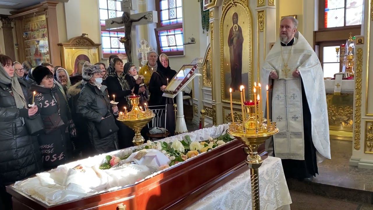 Прощальное слово настоятеля храма архим. Иеронима (Тестина) после отпевания р. Б. Ольги смотреть онлайн