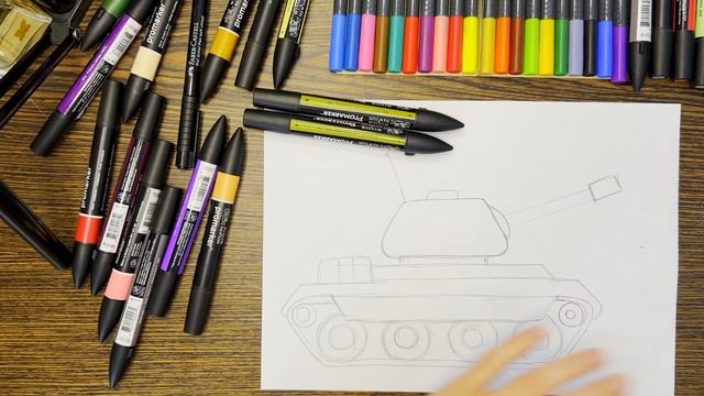 Як намалювати танк - Урок 151