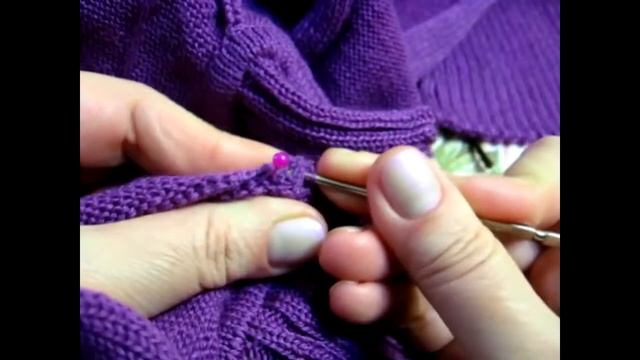 Соединительный шов крючком для трикотажных изделий. Connecting Seam With A Hook For Knitwear.