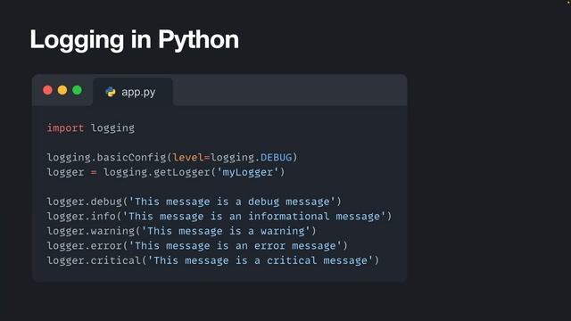 Python logging tutorial: loggers, handlers, and formatters смотреть онлайн
