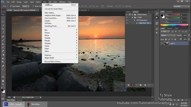 Photoshop Cs6 For Beginners - 18 - Actions смотреть онлайн