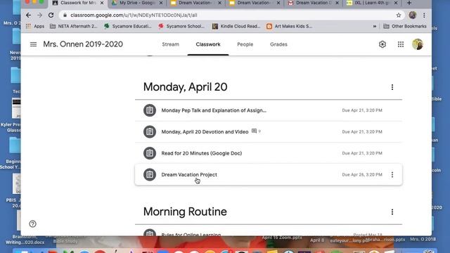 Dream Vacation Assignment Google Drive Explanation смотреть онлайн