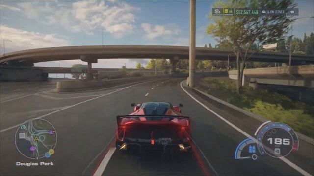 Ferrari FXX K EVO Top Speed Highway Run in NFS Unbound смотреть онлайн