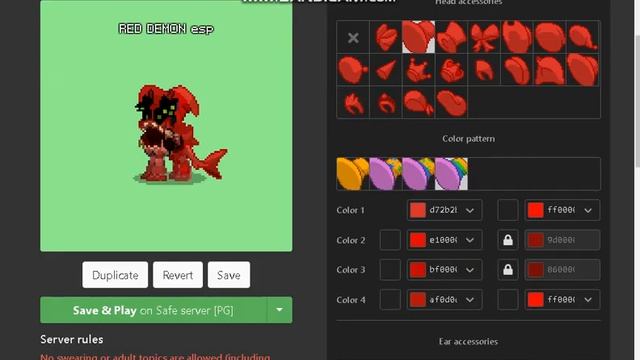 como hacer a red demon en pony town смотреть онлайн