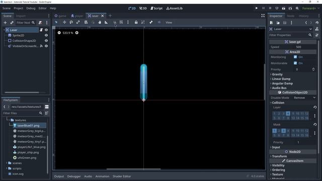 Godot 4 Asteroids Tutorial #2 - Shooting Lasers! смотреть онлайн