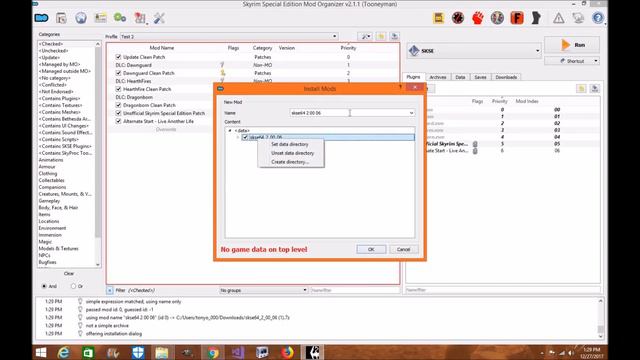 Skyrim SE: SkyUI And SKSE64 Mod Organizer 2 Installation Tutorial смотреть онлайн