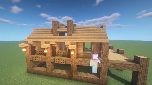 EASY Minecraft : STARTER HOUSE Tutorial ｜How To Build In Minecraft (#54)