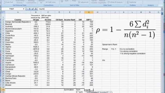 Spearman's Rank Excel 2007 смотреть онлайн