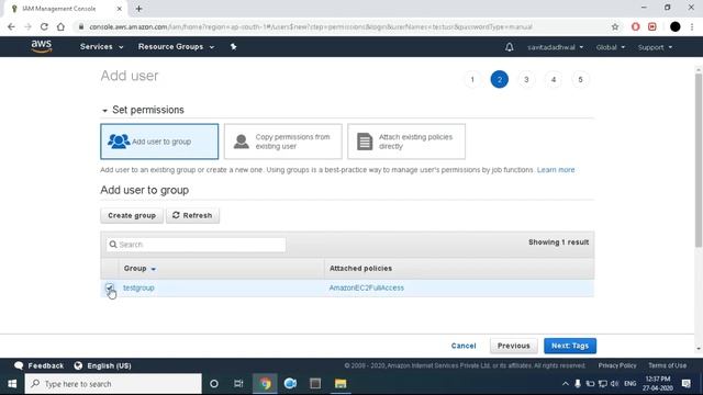 AWS Group || How to create IAM group and how to add users in IAM group || AWS tutorial in Hindi смотреть онлайн