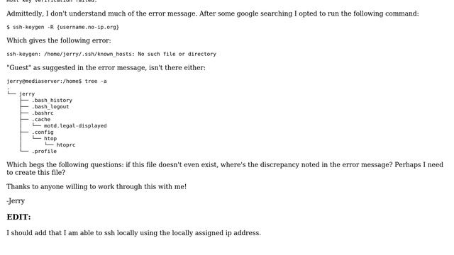 Ubuntu: SSH: How to handle missing: /home/USER/.ssh/known_hosts смотреть онлайн